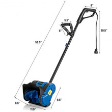 Load image into Gallery viewer, 12-Inch 9 Amp Electric Corded Snow Shovel Driveway Yard Snow Thrower-Blue
