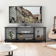 Load image into Gallery viewer, 3-Tier TV Stand Entertainment Media Center Console Shelf-Black

