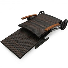 Load image into Gallery viewer, Outdoor Chaise Lounge Chair Rattan Lounger Recliner Chair
