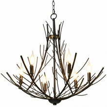 Load image into Gallery viewer, 6-Light Vintage Branch Chandelier Copper Ceiling Lamp
