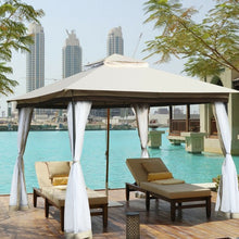 Load image into Gallery viewer, 2-Tier 10&#39; x 10&#39; Canopy Gazebo Tent Shelter with Mosquito Netting
