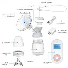 Load image into Gallery viewer, Electric Double Breastfeeding Pump with Expression &amp; Massage Modes
