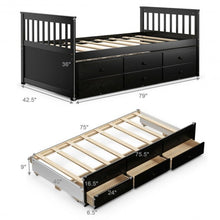 Load image into Gallery viewer, Alternative Twin Captain&#39;s Bunk Bed-Espresso
