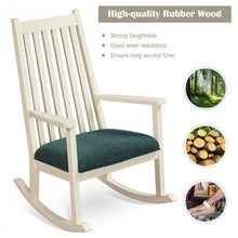 Load image into Gallery viewer, Wood Rocking Chair  with Thick Cushion
