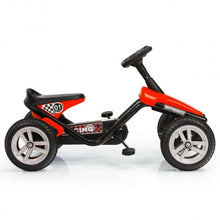 Load image into Gallery viewer, 4 Wheel Pedal Powered Ride on Racer Car for Kids-Red
