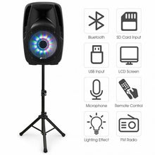 Load image into Gallery viewer, 15&quot; 2000W 2-way Powered Speaker with Illuminating Light
