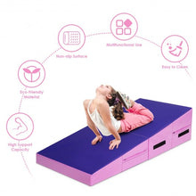 Load image into Gallery viewer, Incline Gymnastic Pad Folding Wedge Ramp Gym Fitness Exercise Sport Tumbling Mat
