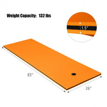 Load image into Gallery viewer, 3-layer Tear-resistant Relaxing Foam Floating Pad-Orange

