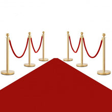 Load image into Gallery viewer, 6 Pcs Stanchion Posts Queue Pole Crowd Control Barrier
