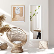 Load image into Gallery viewer, Wood Frame Full Length Hanging Mirror-White
