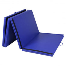 Load image into Gallery viewer, 4&#39;x10&#39;x2&quot; Thick Folding Panel Gymnastics Mat-Blue
