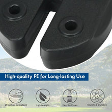 Load image into Gallery viewer, 4Pcs 20Lbs Water Filled Weight Plates for Shade Umbrella
