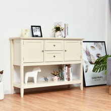 Load image into Gallery viewer, Wooden Sideboard Buffet Console Table  w/ Drawers and Storage-Beige
