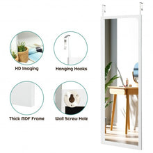 Load image into Gallery viewer, Wood Frame Full Length Hanging Mirror-White
