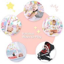 Load image into Gallery viewer, 3 in 1 Fitness Music and Lights Baby Gym Play Mat-Pink
