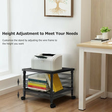 Load image into Gallery viewer, 2-Tier Rolling Under-Desk  with Storage Shelf
