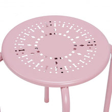 Load image into Gallery viewer, Set of 6 Stackable Backless Round Metal Stool Set-Black
