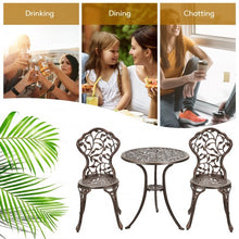 Load image into Gallery viewer, 3 Pcs Cast Aluminum Bistro Set
