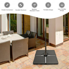 Load image into Gallery viewer, 4 Pcs 238lb Patio Cantilever Offset Umbrella Base Weight Stand
