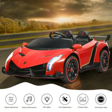Load image into Gallery viewer, 12V 2-Seater Licensed Lamborghini Kids Ride On Car with RC and Swing Function
