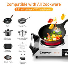 Load image into Gallery viewer, Ceramic Infrared Countertop Stove w/Temperature Control &amp; Insulated Cool Handles
