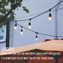 Load image into Gallery viewer, 96 FT LED Outdoor Waterproof Commercial String Lights Bulbs
