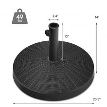 Load image into Gallery viewer, 49 LBS Patio Resin Umbrella Base Stand for Outdoor
