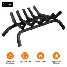 Load image into Gallery viewer, 21&quot; Iron Fireplace Log Grate Firewood Burning Rack
