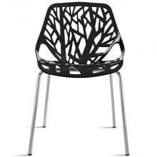 Load image into Gallery viewer, Set of 4 Dining Birch Sapling Accent Armless Chairs-Black
