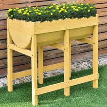 Load image into Gallery viewer, Raised Wooden Planter Vegetable Flower Bed with Liner
