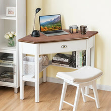 Load image into Gallery viewer, Corner Wooden PC Laptop Computer Desk-Natural
