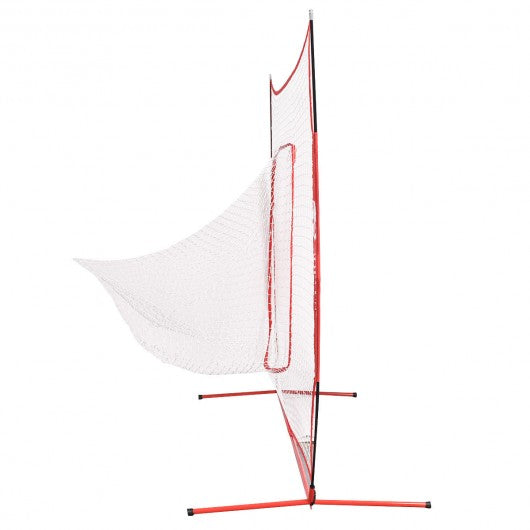 Goplus 7 � 7� Baseball Softball Hitting Batting Training Net-Red