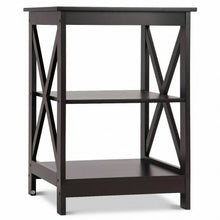 Load image into Gallery viewer, 2PCS 3-Tier Display Storage End Table-Espresso
