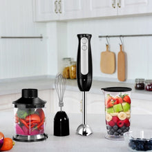 Load image into Gallery viewer, 2 Speed 600 W 4 in 1 Electric Immersion Hand Blender-Black
