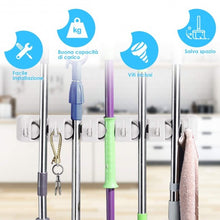 Load image into Gallery viewer, Wall-mounted Mop Holder Hanger with 5 Positions
