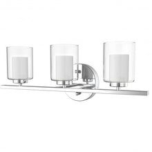 Load image into Gallery viewer, 3-Light Wall Sconce light Fixture w/ Brushed Chrome Finish
