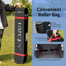 Load image into Gallery viewer, 6.6 x 6.6 FT Pop Up Height Adjustable Canopy Tent with Roller Bag-Blue
