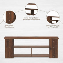 Load image into Gallery viewer, Wood Storage Cabinet TV Stand for TVs up to 50&quot;-Coffee
