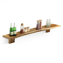 Load image into Gallery viewer, 60&quot; Wall Shelf Wood Floating Shelf Wall Mounted Storage Rack
