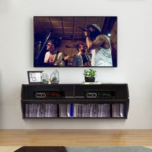 Load image into Gallery viewer, 48.5&quot; 2 Tier Modern Wall Mounted Hanging Floating Shelf
