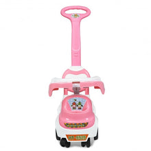 Load image into Gallery viewer, 3-in-1 Ride On Push Car with Music Box &amp; Horn-Pink
