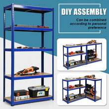 Load image into Gallery viewer, 2 Pcs Storage Shelves Garage Shelving Units Tool Utility Shelves-Navy
