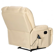 Load image into Gallery viewer, Recliner Massage Sofa Chair Deluxe Ergonomic Lounge Couch Heated W/Control-beige
