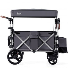 Load image into Gallery viewer, 2 Passenger Push Pull Stroller with Adjustable Handle Bar
