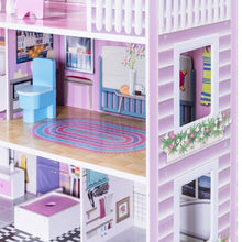 Load image into Gallery viewer, 28&quot; Pink Dollhouse w/ Furniture
