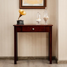 Load image into Gallery viewer, Small Space Console Table with Drawer for Living Room Bathroom Hallway-Espresso
