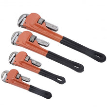 Load image into Gallery viewer, 4 Pcs Adjustable 8&quot; 10&quot; 14&quot; 18&quot; Heavy Duty Pipe Wrench Set Monkey Heat Treated
