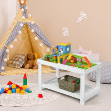 Load image into Gallery viewer, Solid Multifunctional Wood Kids Activity Play Table-White
