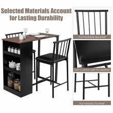 Load image into Gallery viewer, 3 Piece Counter Height Pub Dining Set-Brown
