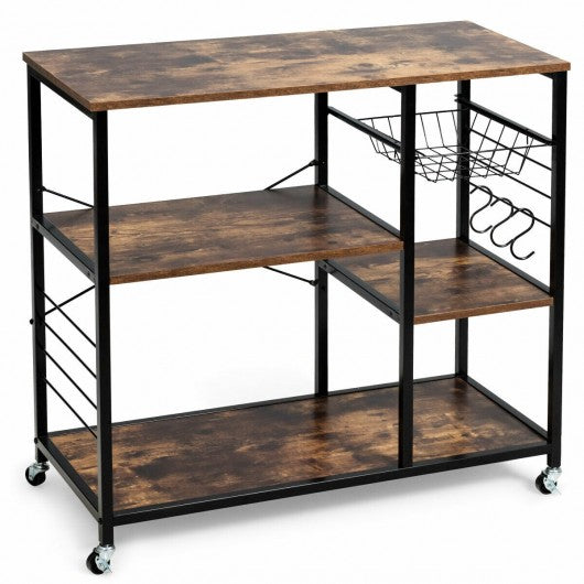 Rolling Industrial Kitchen Baker�s Storage Shelf